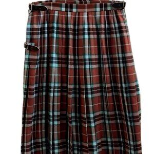 The Tartan Gift Shops Traditional Wool Kilt, PIN Plaid Size 28 Scottish Core